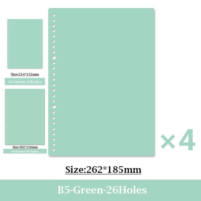 Cahier À Feuilles Mobiles A4/a5/b5, Planificateur De Recharge