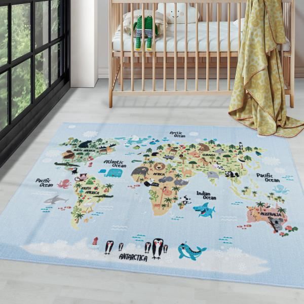 Tapis Vinyle Pour Enfants Marelle De Singe