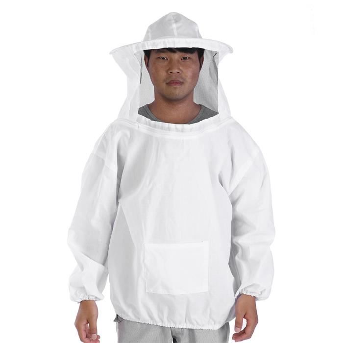 Cikonielf Combinaison d'apiculteur Costume de veste de protection d'apiculture professionnelle abeille gardant l'équipement