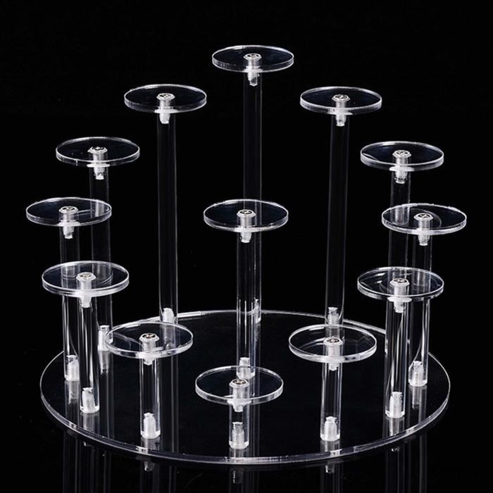 Présentoir à Bouchons De Vin UNICRAFTALE - 2 Supports Acrylique - 18 Emplacements - Design élégant