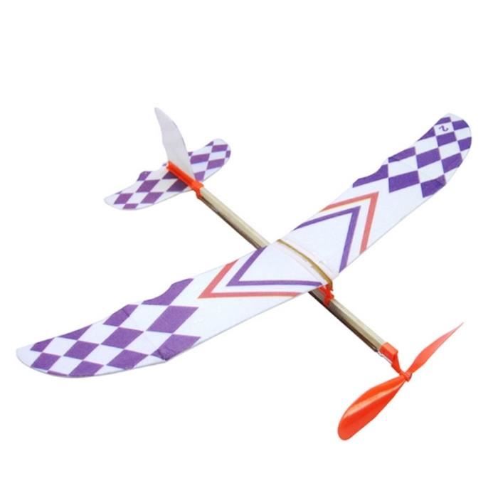 Airplane Toys – 6 Kits Avion à élastique En Bois – Planeur Volant DIY – Cadeau Anniversaire éducatif