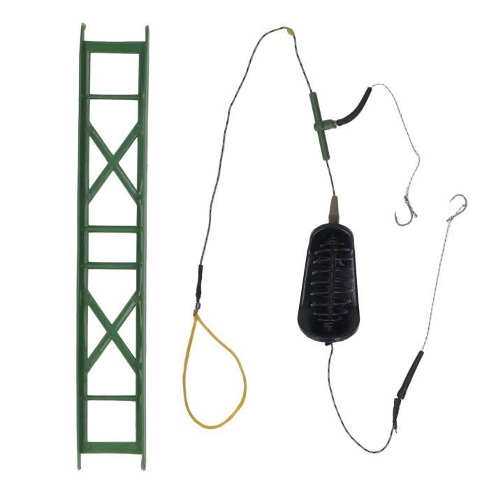 Outil De Nouage Rapide Pour Hameçons De Pêche - Kit Complet Avec Attaches Simple & Double, Acier Inox + ABS Ultra Résistant