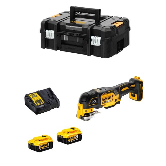 Outil Multifonction DEWALT DCS355P2T Moteur Brushless Accessoires sans outil LED puissante - vue 2