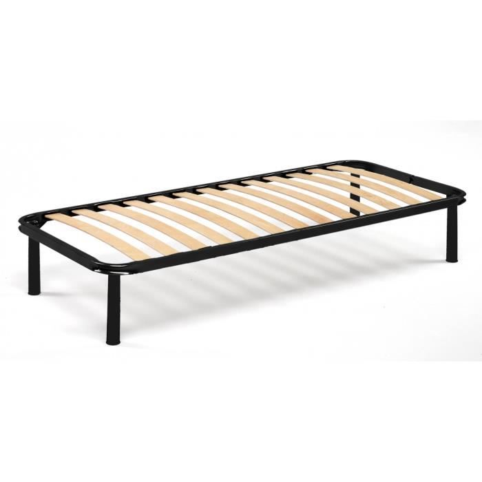 Dmora - Sommier simple Manila Base orthopédique en contreplaqué de bouleau à 13 lattes 100% Made in Italy Cm 80x200h34