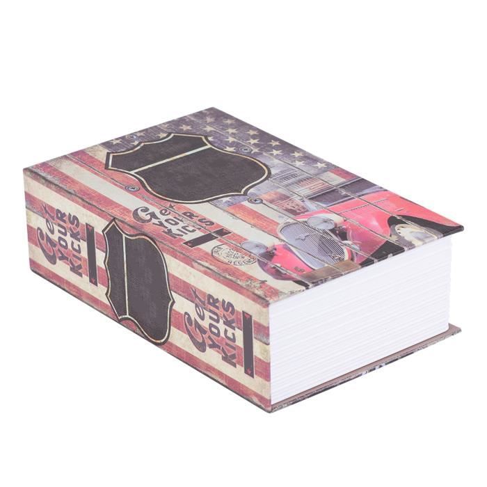 Petit Coffre Sécurité Voyage Coffre-Fort Secret En Forme De Livre Avec Serrure à Combinaison - Cachette Discrète Pour Argent, Bijoux, Clés Cachette Discrète Serrure Combinaison