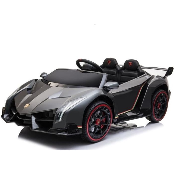 Voiture électrique Lamborghini Veneno 2 places - Batterie 12V - Télécommande parentale