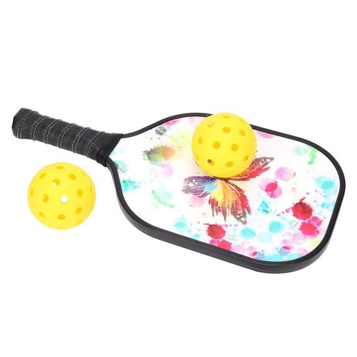 Set de 2 raquettes de pickleball, approuvé USAPA, set de pickleball léger en fibre de verre avec 4 balles de pickleball, 1 sac à bandoulière pour pickleball, cadeaux de pickleball pour femmes