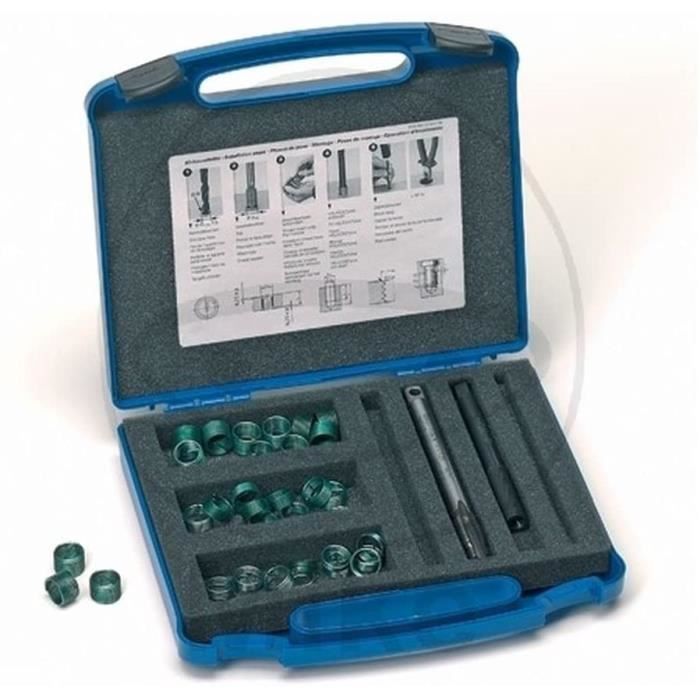 Edelstahl Gewindeeinsatz Zündkerzengewinde Reparaturwerkzeug - M14 X 1,25 Gewindebohrer & M12 X Edelstahl Gewindeeinsatz Zündkerzengewinde Reparaturwerkzeug - M14 X 1,25 Gewindebohrer & M12 X