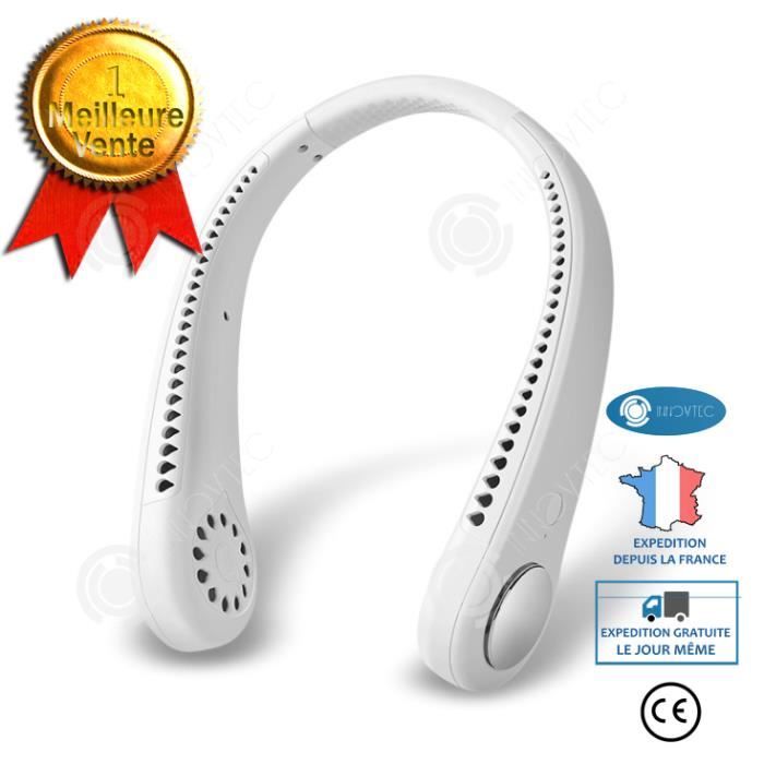 Ventilateur suspendu - INNOVTEC - Mini ventilateur bluetooth - 5W - Blanc - 3 vitesses - Innovtec