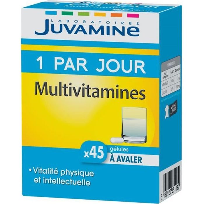 Juvamine 1 Par Jour Multivitamines 45 gélules - Cdiscount Santé