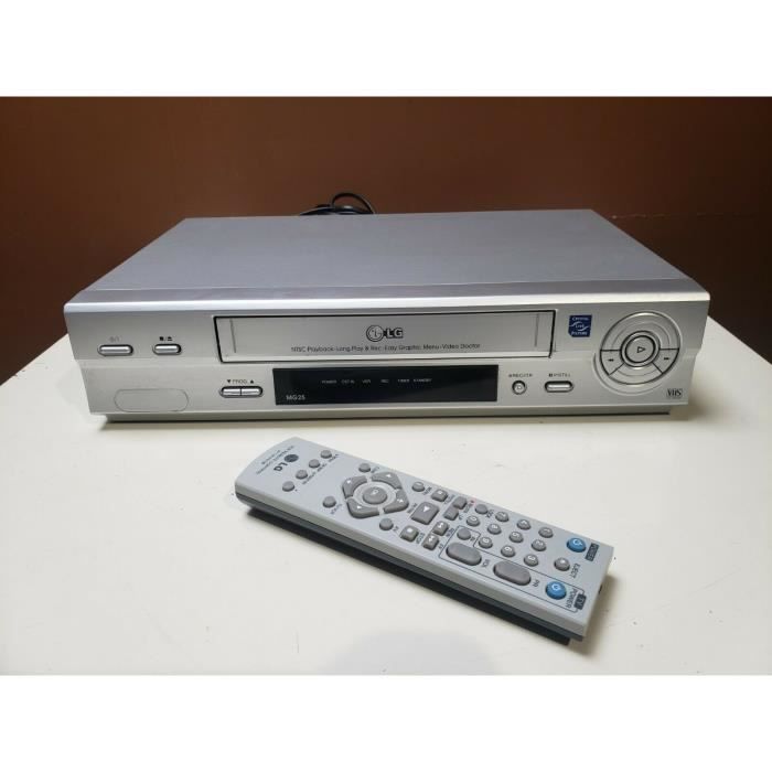 MAGNETOSCOPE LG MG25 LECTEUR ENREGISTREUR K7 CASSETTE VIDEO VHS VCR + TEL - État correct LG sur Cdiscount Seconde Vie