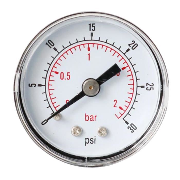 Manomètre Pression Walfront 0-600Bar - Raccord G1/4 - Cadran 63mm - Pour Mesure Hydraulique Et Air