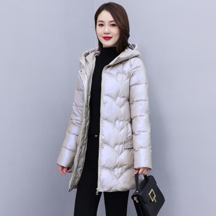 Manteau Femme Hiver Garder au chaud etanche Coton Mode Durable Nouvelle - Beige LG Beige 