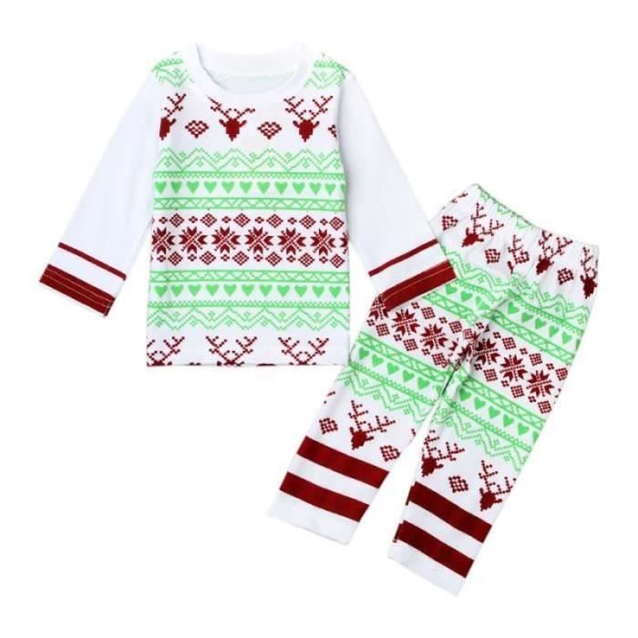 Ranrann Costume Lutin De Noël Bébé – Barboteuse + Pantalon Rayé + Chapeau – 0-12 Mois – Coton/Polyester
