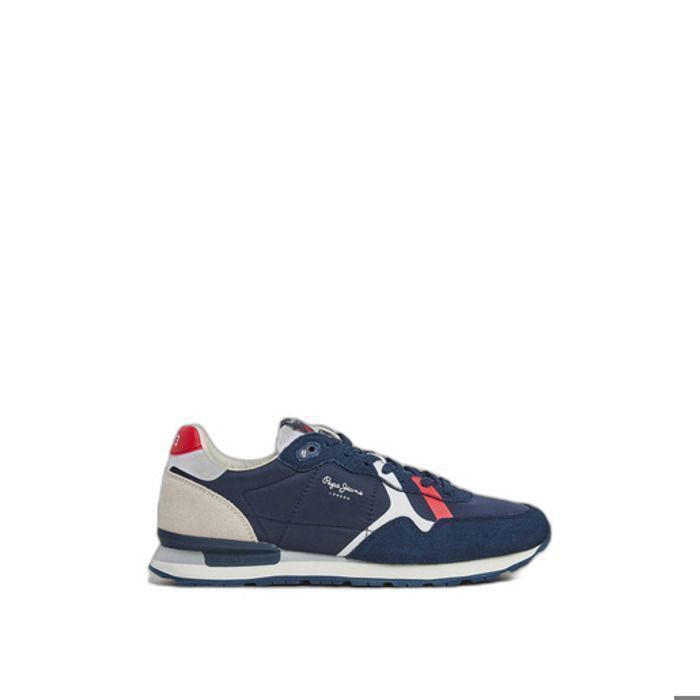 Pepe Jeans Baskets basses - PEPE JEANS - Cuir - Bleu marine - Lacets - Mixte