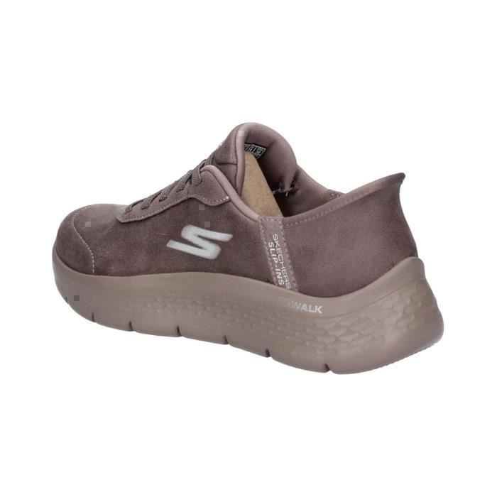 Skechers Skechers Go Walk Flex‑Mali femme – Chaussures plates marron dessus synthétique