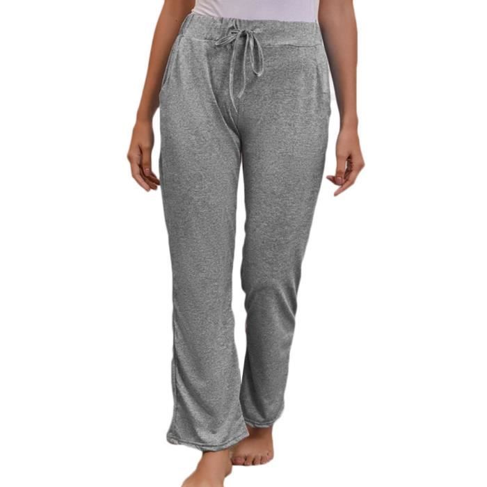 Jogging gris coupe oversize taille haute