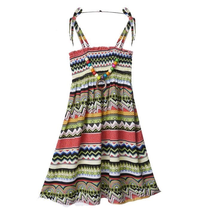 Robe Demoiselle D'honneur Enfant - Mousseline, Longueur Sol | Pour Mariage, Cérémonie, âges 4-16 Ans
