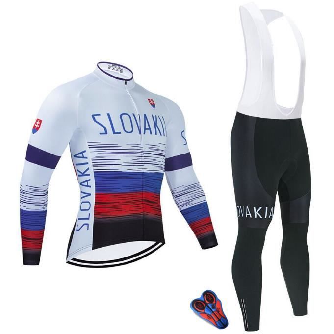 ARSUXEO Maillot Cyclisme Homme Manches Longues – Fermeture Éclair Complète – 3 Poches Dos – Respirant Et Confortable 6030