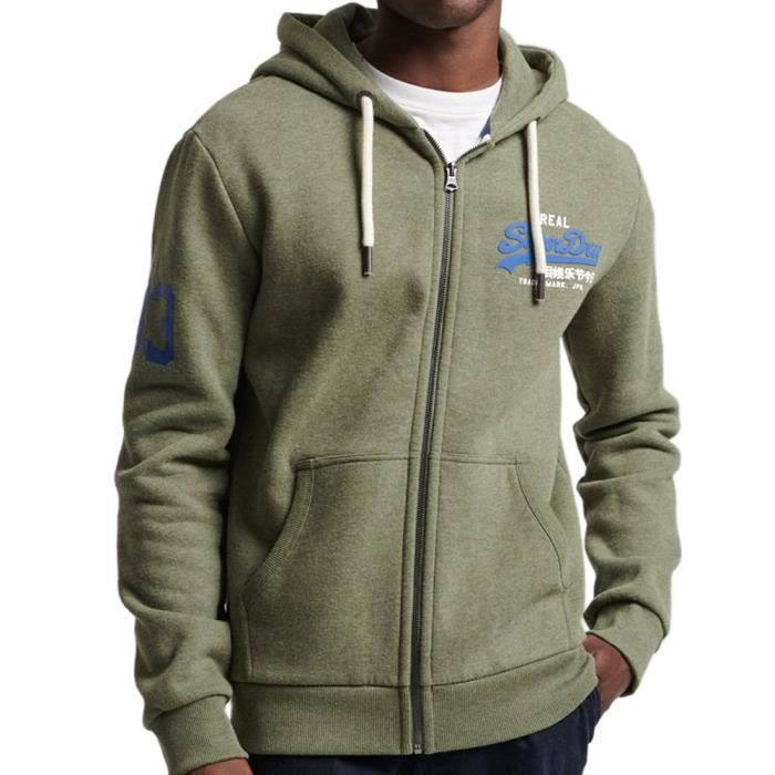 Sweat zippé homme discount superdry