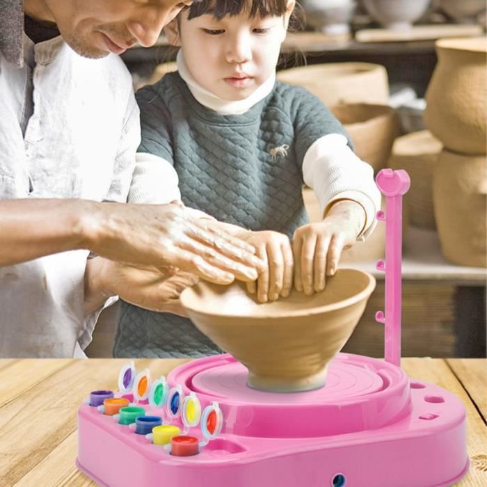 Argile - Outils de poterie faits à la main boue de roue de poterie pour le  jouet d'enfant d'artisanat d'art d'école à la maison - Cdiscount Jardin