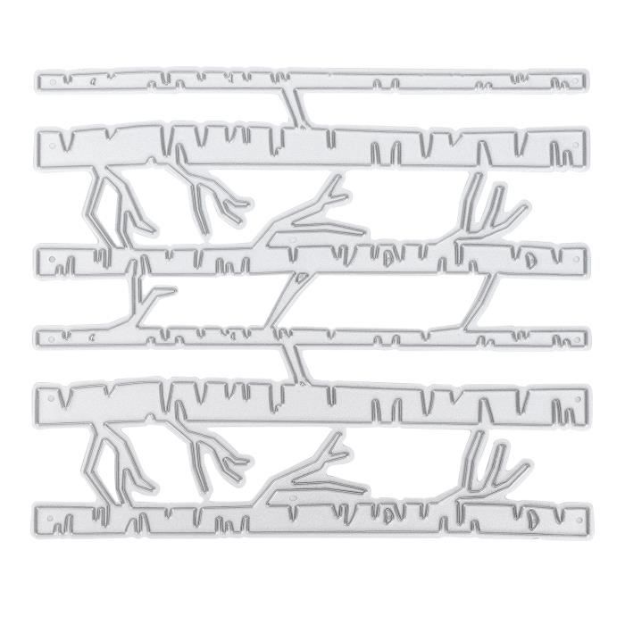 GLOBLELAND Matrice Découpe Maison Montagne Et Arbre - Set De 2 Pour Scrapbooking Et Cartes DIY