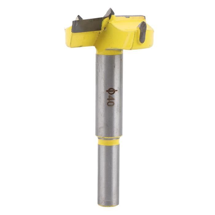 Foret Forstner Revêtu Titane, 40 Mm, Silverline, Trou De Mine, Pour Bois