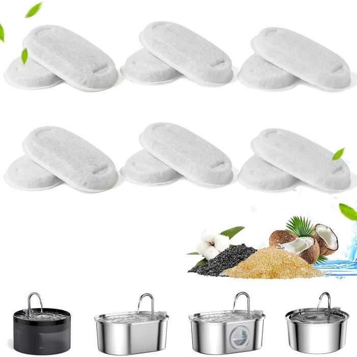 Filtre Pour Fontaine Eau Chat Acier Inoxydablefiltre De Remplacement 3