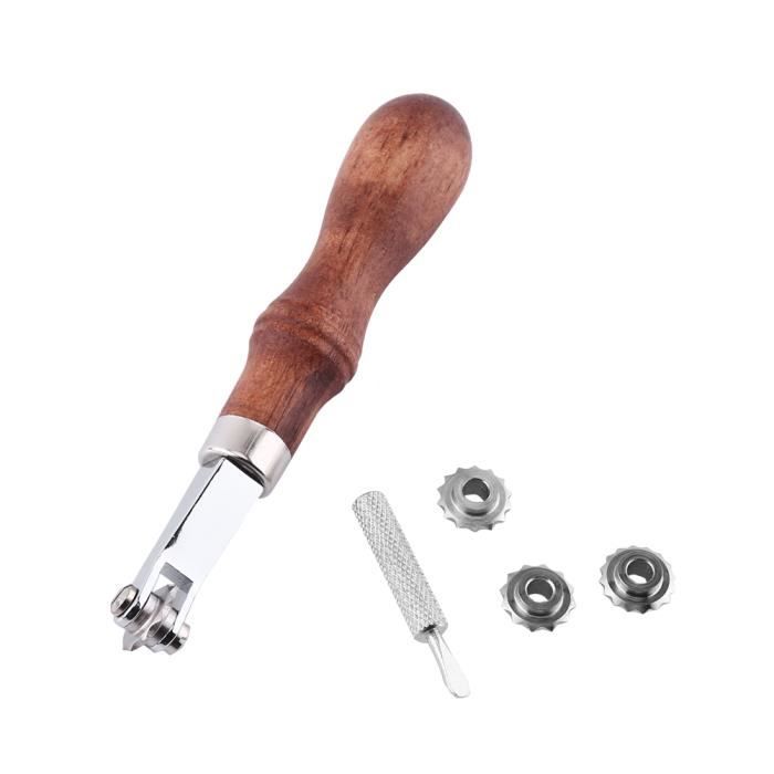 Alomejor Outil D'artisanat En Cuir Ensemble De Groover De Couture D'outils D'artisanat En Cuir