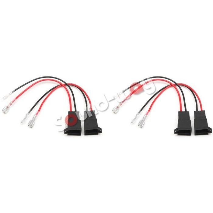 sound-way 4 X Cables adaptateurs fiche pour Enceintes Haut-parleurs pour Opel AH-21.4