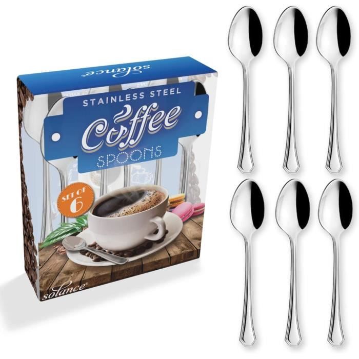 6 Cuillères ? Café De Café Moka En Acier Inoxydable 8020565083098