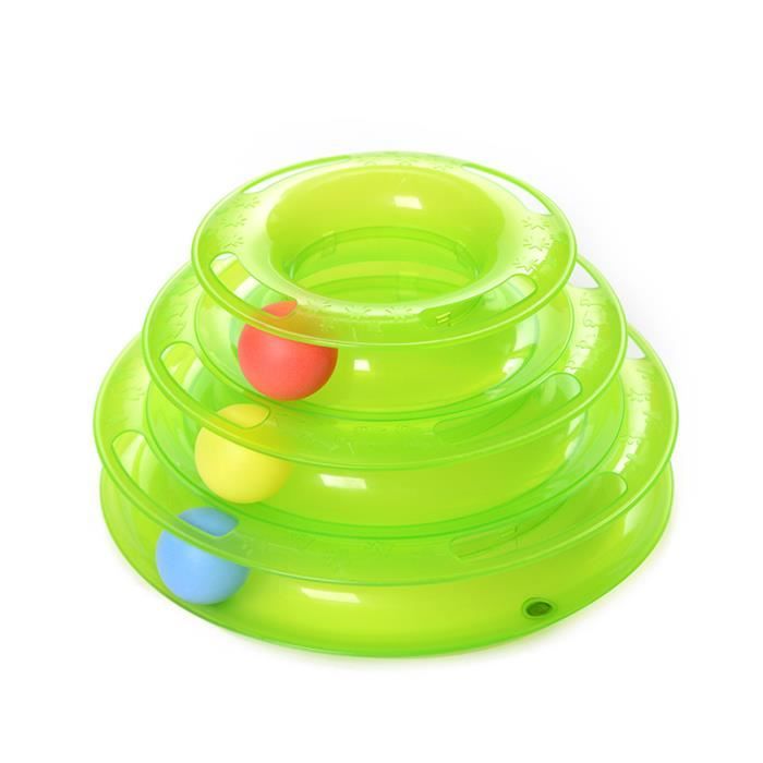 Jeux Labyrinthe bille Jouet 3 Balles &3 Couches Plastique pour Chat Chien  Animaux de compagnie Jouets Amusant Interactif d'activité - Cdiscount