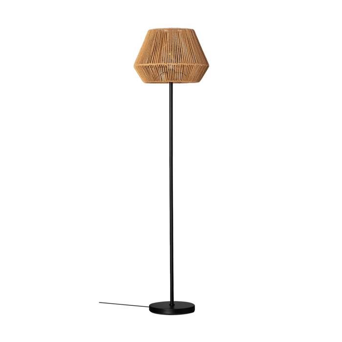 Lampadaire intérieur effet rotin H 150cm GABIN