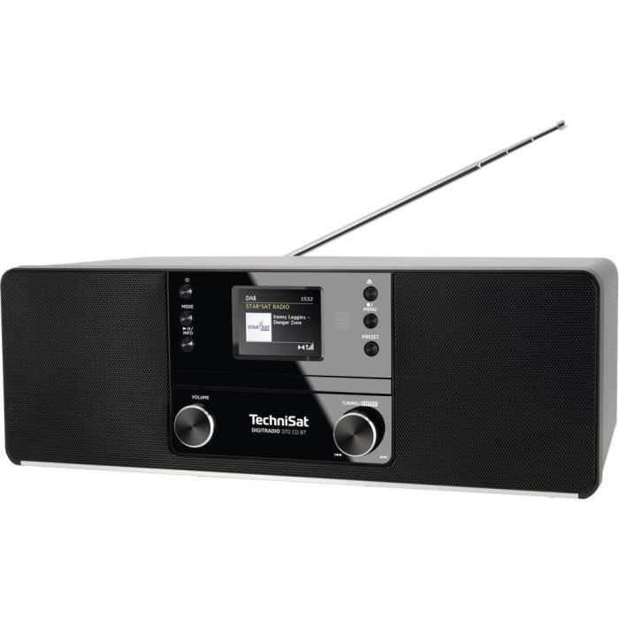 TechniSat DIGITRADIO 370 CD BT Radio-lecteur CD DAB+, FM CD noir