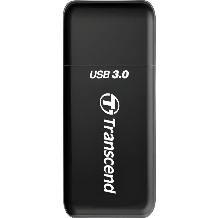 Lecteur de carte SD/MicroSD TRANSCEND - USB 3.0 - Noir