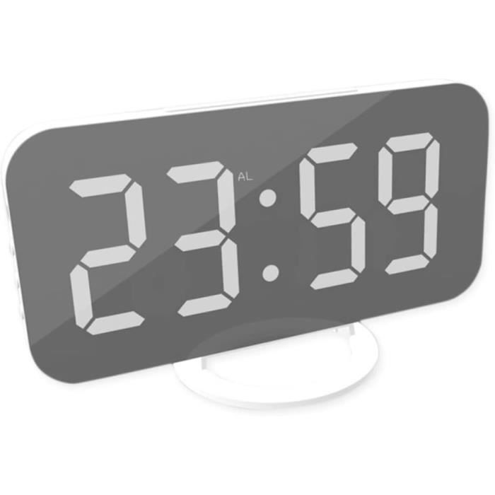 Réveil Fuyant Tomantery - Horloge De Chevet Avec Hélice Volante, Rétroéclairage, Nécessite 5 Piles AA, Design Fun Pour Ado