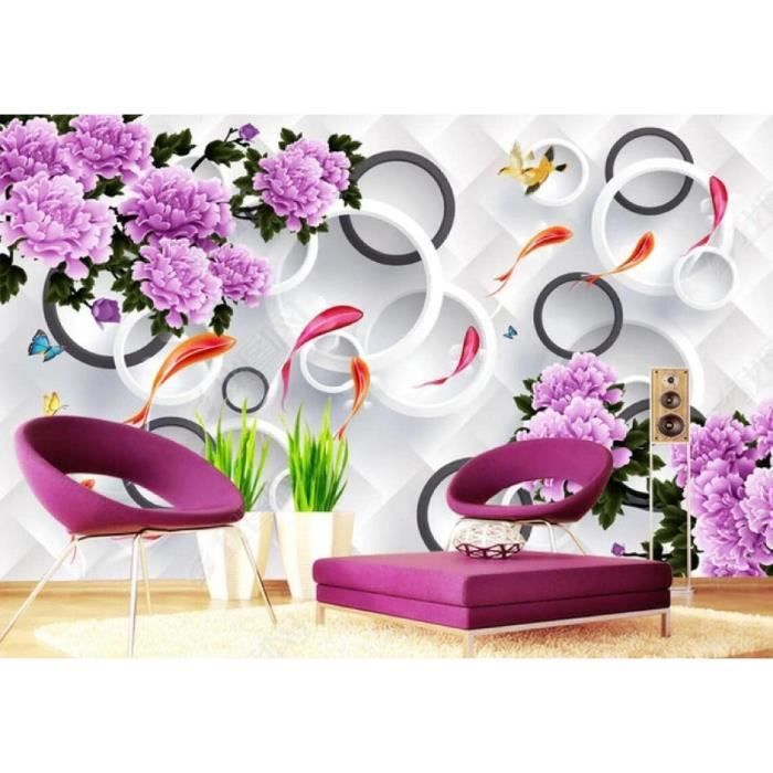Papier peint effet résine violette – Poésie Murale