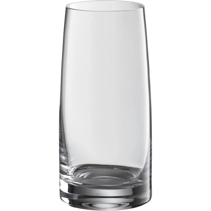 Lot De 6 Verres à Long Drink Noir Fumé - 430 Ml - Verres Cocktail, Jus - Lave-vaisselle