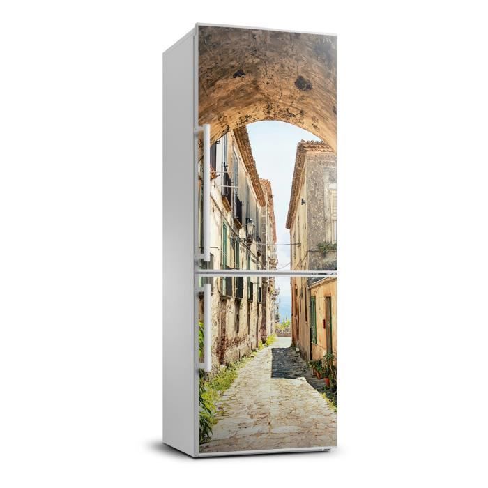 Autocollant Mural Frigo Forêt Automne 60x180cm - Adhésif Repositionnable, Effet 3D - Déco Cuisine Facile, Lavable - 6