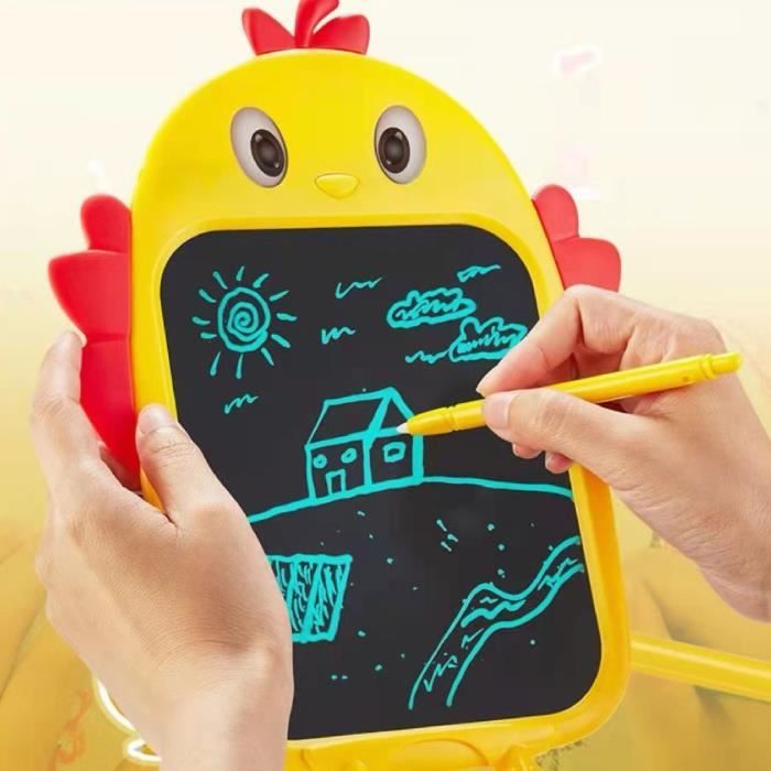 TECJOE Children's Drawing Tablet, 4 Pieces, Colorful LCD Writing Tablet 8.5 Inch, Magic Slate Graphic Tablet for Children 2 3 4 5 6 7