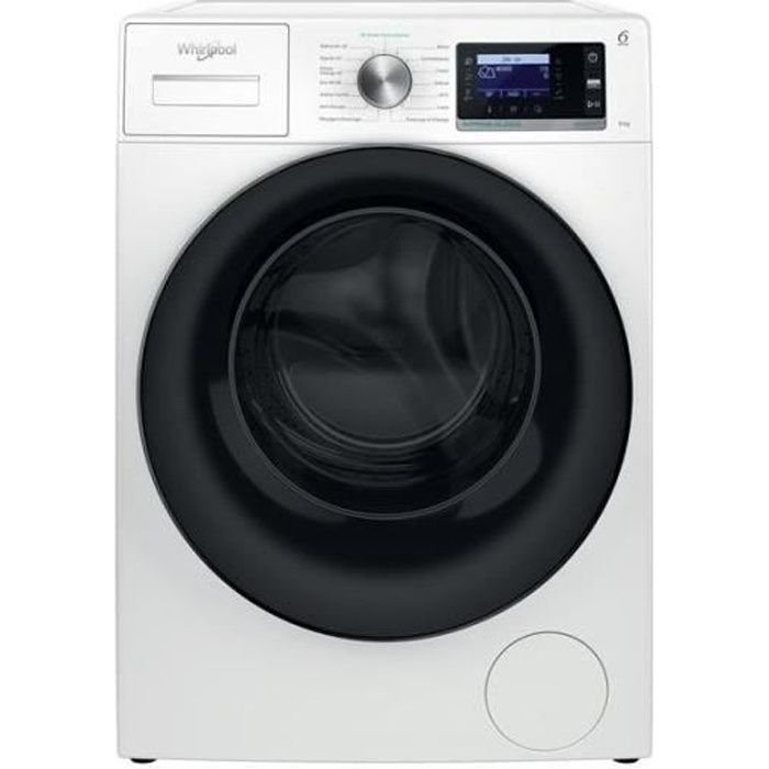 WHIRLPOOL Lave Linge Frontal 9kg 1400Trs/min Supreme Silence 643 Blanc