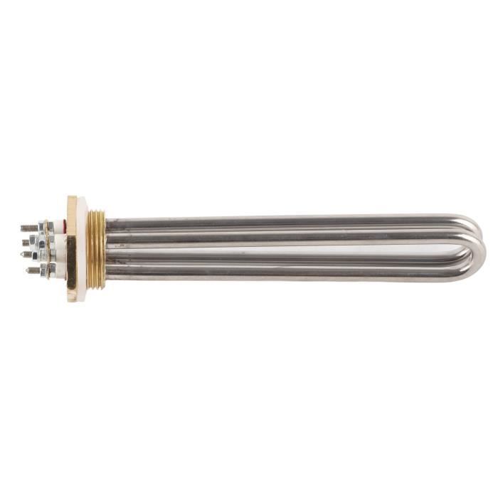 Tige Chauffante électrique SUS316 24cm - Pour Machine à Vapeur Et Chauffe-eau - Thermostat Pliable - 3