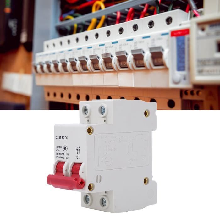 Disjoncteur,Disjoncteur Différentiel, 2P Dc 500V Mini Disjoncteur