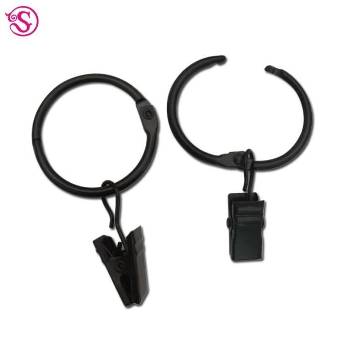40 Pcs Clips De Rideau Ouvrables Avec Anneaux Bronze Lsgoodcare - Métal Solide Pour Rideaux Épais