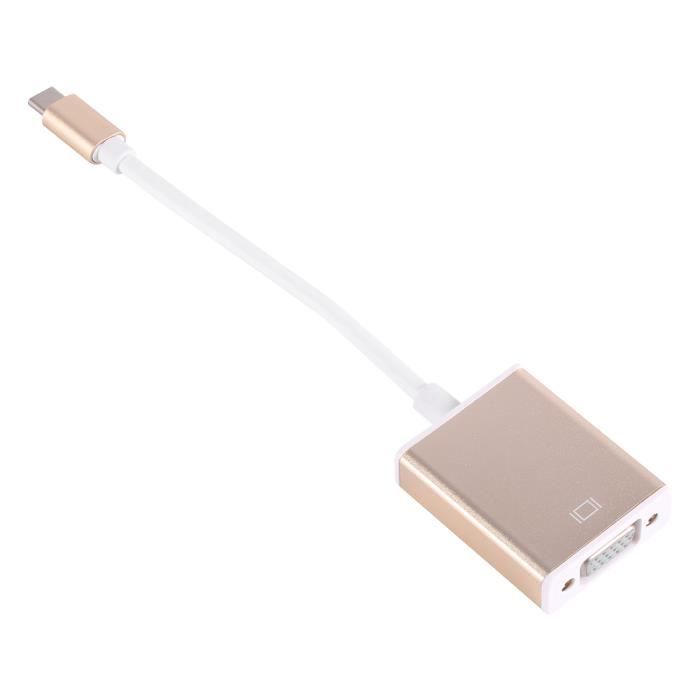 TechCraft - Câbles USB 3.1 Type C à VGA, Longeur de 10 Pieds, Noir main image 0