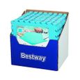 BESTWAY Lot de 9 Dalles de protection de sol mousse bleu 50 x 50 cm ép 3mm (tapis de sol pour piscine hors sol ou spa gonflable)-1