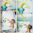 1x mignon pommeau de douche éléphant bébé douche enfants manuel jouet de bain bleu-1