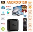 X96Q TV Box Android 10.0 boitier Tv H616- 2G+16G /4K HD Multimedia WiFi 2.4G , Lecteur multimedia Boite TV -b11-1