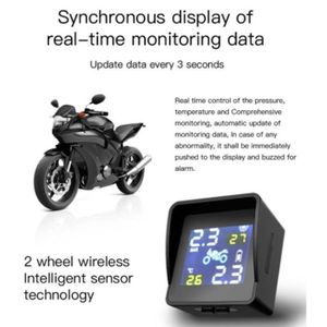 Capteur De Pression Des Pneus, Bluetooth TPMS 2 Capteur Externe Système De Surveillance De La Pression Des Pneus Alarme De Température De Pression En