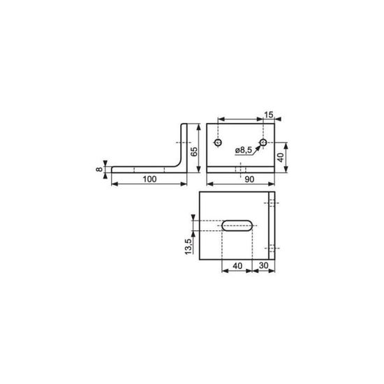 Équerre Rackswitch Rob - Équerre de support de rail Serie 130.000 Max 400 kg - Cdiscount ...